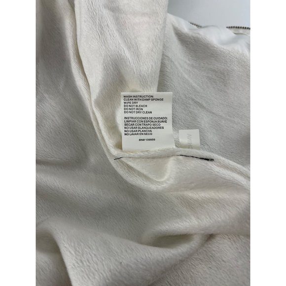 Holstark quilted puffer vest jacket small white tan trim pockets - Picture 10 of 12